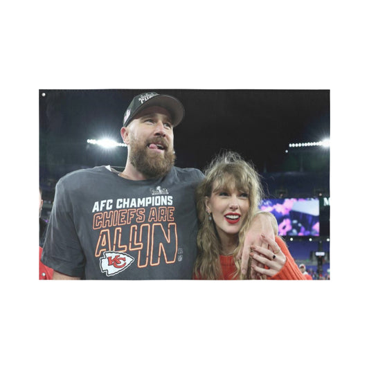 T Swift and Travis Kelce Flag