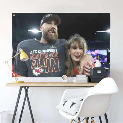 T Swift and Travis Kelce Flag