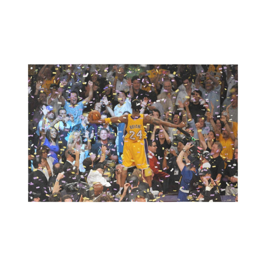 Kobe Bryant Confetti Flag