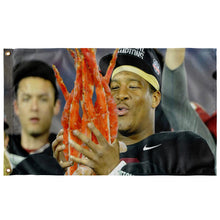 Load image into Gallery viewer, Florida State University - Jameis Winston Crab legs flag
