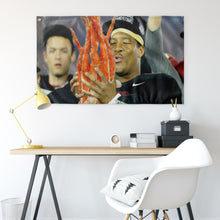 Load image into Gallery viewer, Florida State University - Jameis Winston Crab legs flag
