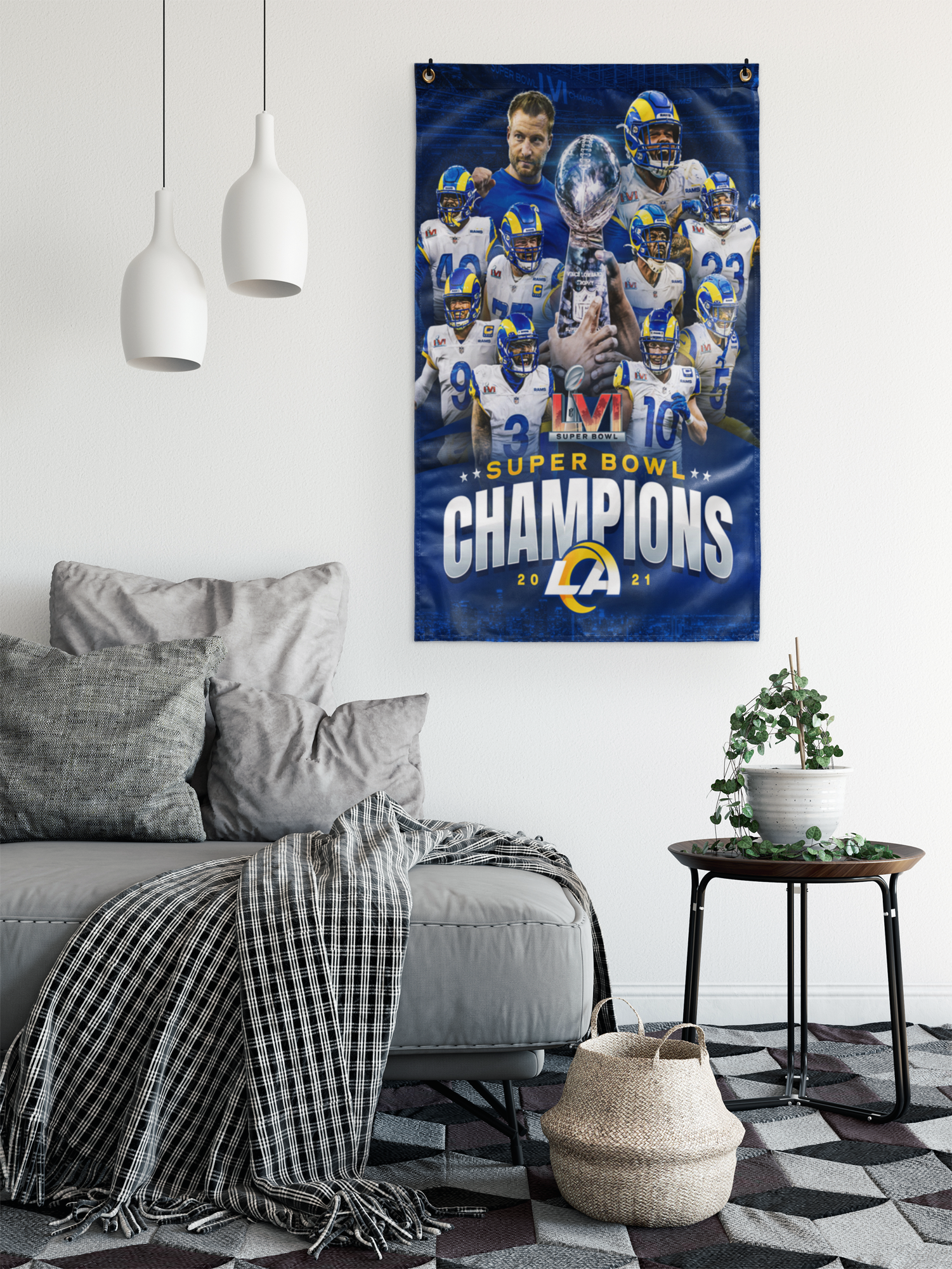 LA Rams Super Bowl Champions flag – CollegeWallFlags - The Best