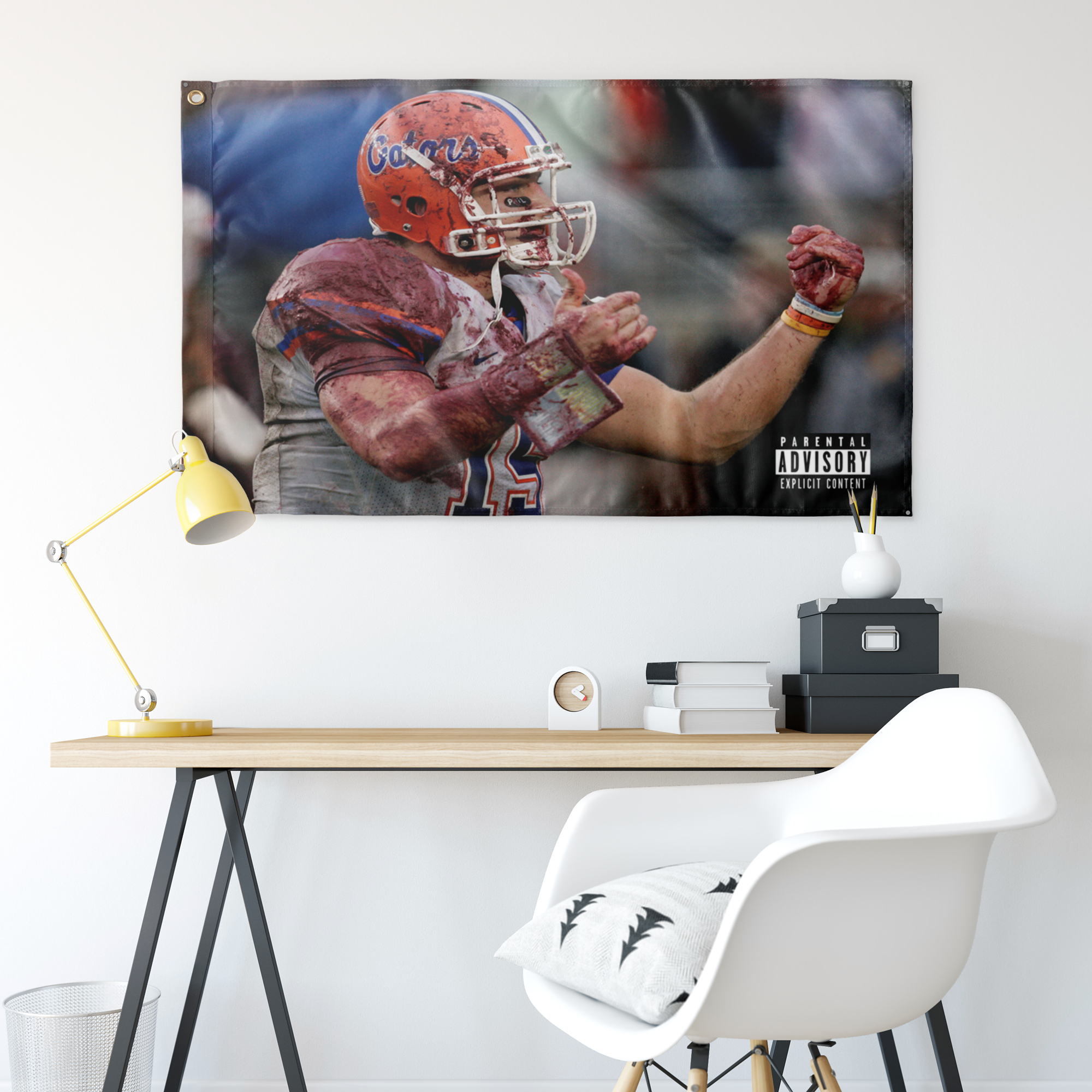 University of Florida Football Ring of Honor Tim Tebow 28x40 Flag:  University of Florida